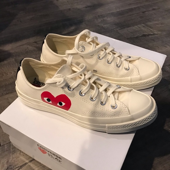 Comme des Garcons Shoes - Converse 70s Ox Comme des Garcons play white
